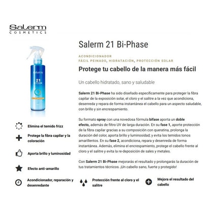 Bi Phase Salerm 21, Salerm Cosmetics, Protección Capilar