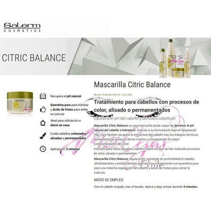 Kit Shampoo Crema Tratamiento Citric Salerm Cosmetic Capilar