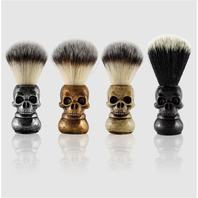 Hisopo O Brocha De Afeitar Calavera Barbería Barba Barbero