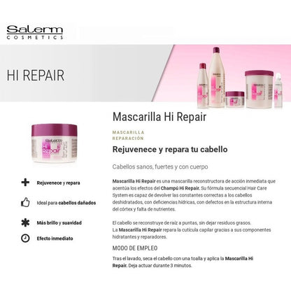 Kit Shampoo Crema Serum Hi Repair Salerm Cosmetics Capilar