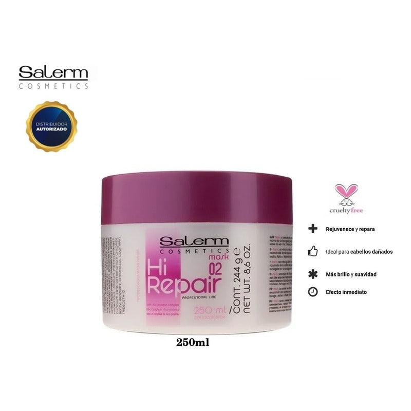 Salerm Cosmetics Mascarilla Hi Repair 250ml, Crema Tratamien