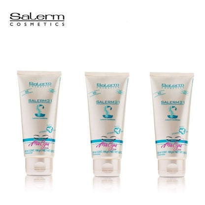 Kit 3 Salerm 21 Crema Hidratante Con Proteina De Seda