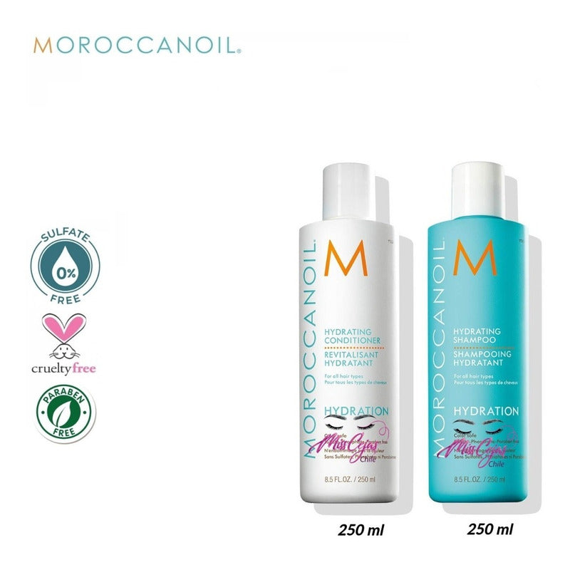 Pack Shampoo Y Acondicionador Hidratante 250ml Moroccanoil